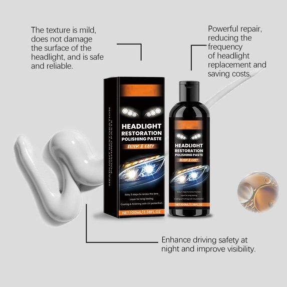 Headlight Restoration Polishing Paste 200 ml Pack of 2